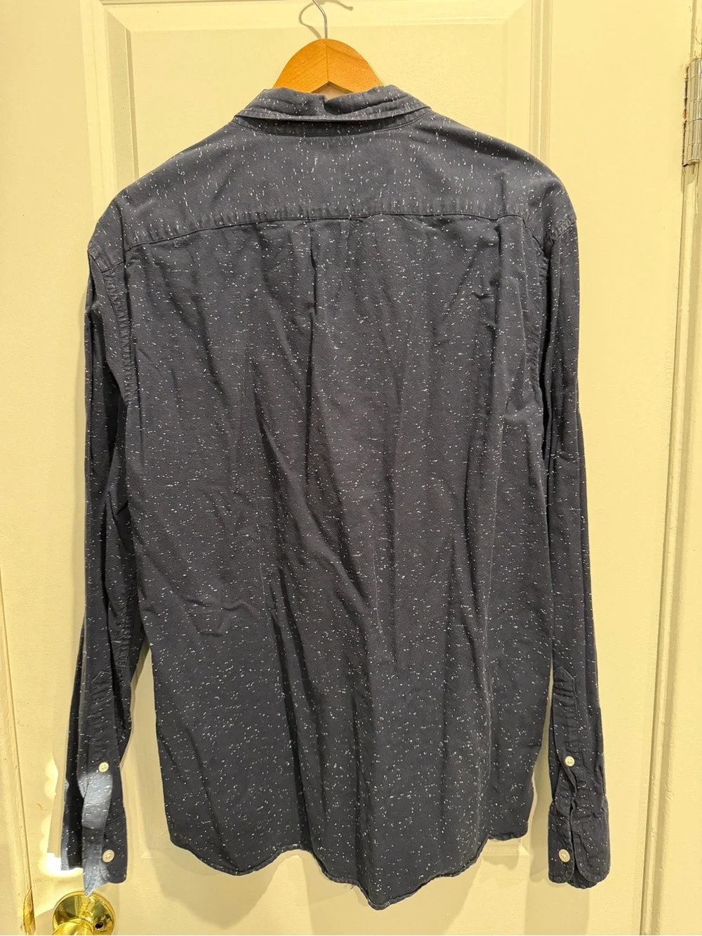 J. Crew Navy Speckle Button-Down Shirt